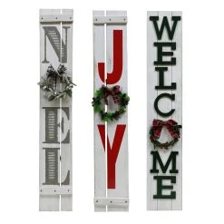 Deals โจ Assorted Wood Holiday Door Greeter with Wreath by Ashland® ๐