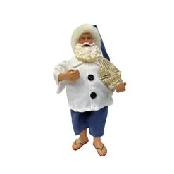 Discount ⌛ 10.5" Santa with Salilboat Figure by Ashland® 🎁