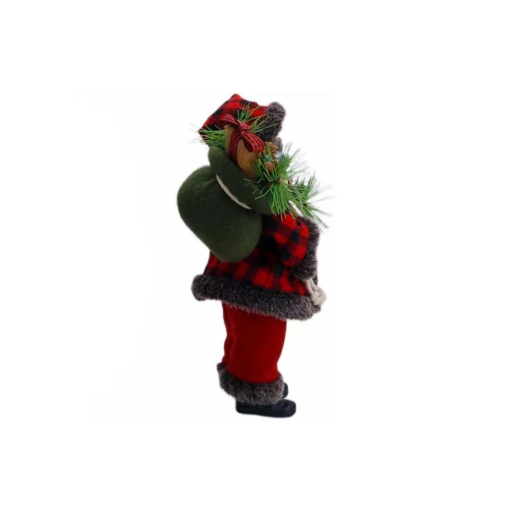 Cheapest 👏 10.5" Buffalo Check Santa Figure by Ashland® 😉 4 Cheapest 👏 10.5" Buffalo Check Santa Figure by Ashland® 😉 - Image 2