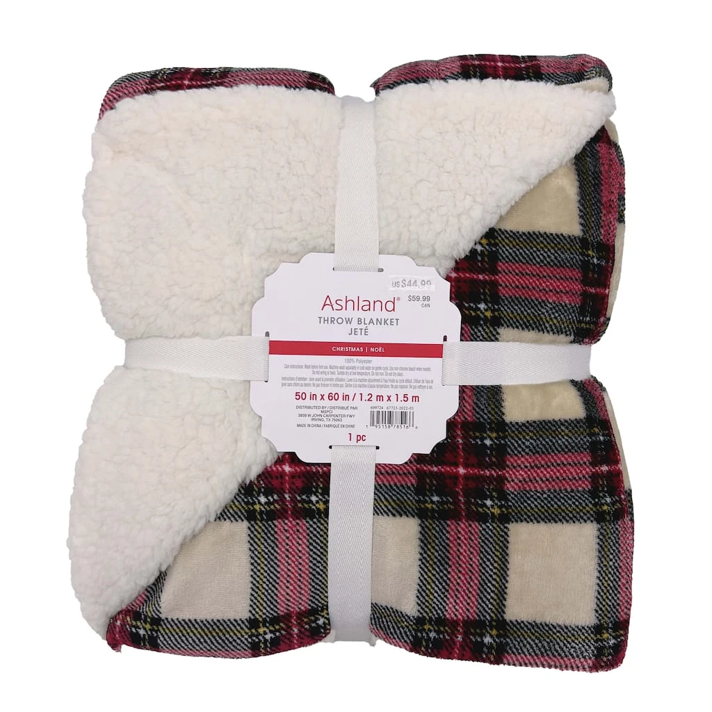 Promo โ๏ธ Ivory Plaid Berber Throw Blanket by Ashland® ๐คฉ 3 Promo โ๏ธ Ivory Plaid Berber Throw Blanket by Ashland® ๐คฉ