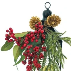 Outlet 🤩 17" Berry & Pinecone Tabletop Lantern by Ashland® 🔥 -Ashlandty Shop 10699726 4