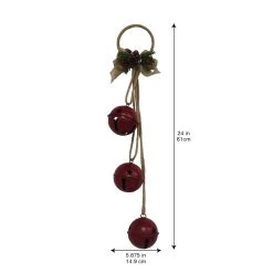 Best Sale 👍 24" Red 3 Bell Door Hanger by Ashland® 🛒 -Ashlandty Shop 10699737 3