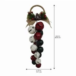 Top 10 🎉 14.5" Red, Green and White Bell Bunch Door Hanger by Ashland® ⌛ -Ashlandty Shop 10699738 3