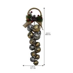 Cheap 👍 14.5" Silver and Gold Bell Bunch Door Hanger by Ashland® ⭐ -Ashlandty Shop 10699742 3
