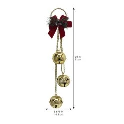 Budget 👍 24" Shiny Gold 3 Bell Door Hanger by Ashland® 🎉 -Ashlandty Shop 10699749 3