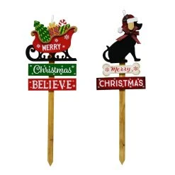Buy ๐ Assorted 37" Dog/Sleigh Christmas Yard Stake by Ashland® ๐ฅฐ