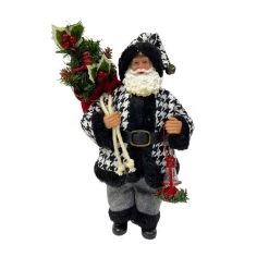Outlet 💯 10.5" Houndstooth Santa Figurine by Ashland® 🤩