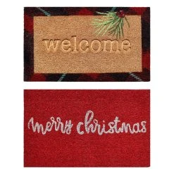 Best Pirce ๐ Assorted Welcome & Merry Christmas Doormat by Ashland® ๐