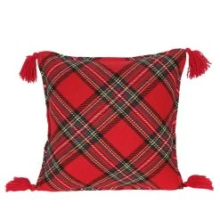 Best Sale ⌛ Red Plaid ❄ Christmas Accent Pillow by Ashland® ✔️