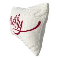 Cheap 🎁 White Knit Merry Accent Pillow by Ashland® 😉 -Ashlandty Shop 10699840 2
