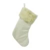 Outlet 🌟 White Stocking with White Faux Fur Trim by Ashland® 🎉 -Ashlandty Shop 10699865 1