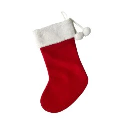 Best deal 🛒 18" Red Stocking With Pom Poms by Ashland® ✔️ -Ashlandty Shop 10699869 3