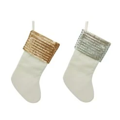 Coupon 😀 Assorted White Stocking with Sequin Cuff by Ashland® 😉