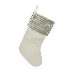 Coupon 😀 Assorted White Stocking with Sequin Cuff by Ashland® 😉 -Ashlandty Shop 10699872 3