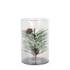 Best Pirce 🤩 6" Pine Leaf Glass Tealight Holder by Ashland® 👏 -Ashlandty Shop 10699910 1