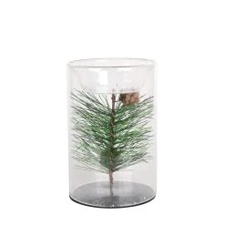 Best Pirce 🤩 6" Pine Leaf Glass Tealight Holder by Ashland® 👏 -Ashlandty Shop 10699910 2