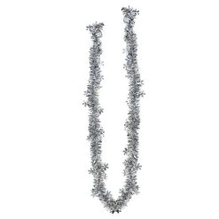 Promo 🌟 12ft. Silver Snowflake Tinsel Garland by Ashland® 🛒 -Ashlandty Shop 10699920 3