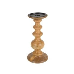 Hot Sale ✨ 10" Wood Pillar Candle Holder by Ashland® ⌛