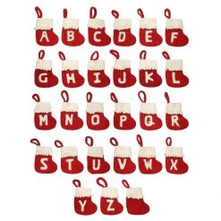 Flash Sale 😉 Assorted 6" Monogram Mini Stocking Ornament by Ashland® 😍