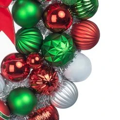 Best deal ✔️ 23" Multicolored Ball Ornament Wall Wreath by Ashland® ⌛ -Ashlandty Shop 10699986 2