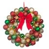 Budget 😉 23" Red, Green & Gold Ball Ornament Wall Wreath by Ashland® 🔔 -Ashlandty Shop 10699989 1