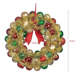 Budget π 23" Red, Green & Gold Ball Ornament Wall Wreath by Ashland® π 8 Budget π 23" Red, Green & Gold Ball Ornament Wall Wreath by Ashland® π -Ashlandty Shop 10699989 3