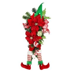 Best Pirce 😀 28" Poinsettia & Elf Leg Teardrop by Ashland® 😉