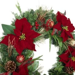 Brand new π 30" Poinsettias, Pinecones, Berries & Ornaments Wreath by Ashland® β 6 Brand new π 30" Poinsettias, Pinecones, Berries & Ornaments Wreath by Ashland® β -Ashlandty Shop 10699997 2