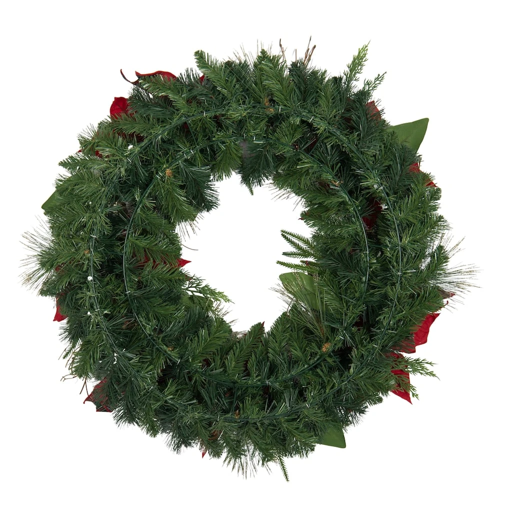 Brand new π 30" Poinsettias, Pinecones, Berries & Ornaments Wreath by Ashland® β 5 Brand new π 30" Poinsettias, Pinecones, Berries & Ornaments Wreath by Ashland® β - Image 3
