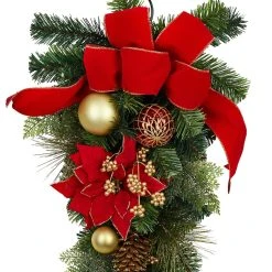Best Pirce π 32" Poinsettia & Pinecone Teardrop by Ashland® β¨ 5 Best Pirce π 32" Poinsettia & Pinecone Teardrop by Ashland® β¨ -Ashlandty Shop 10700004 2