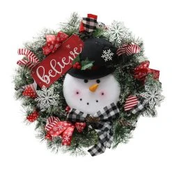 Coupon 🔥 23" Snowman Wreath by Ashland® ⭐