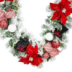 Best deal ❤️ 72" Poinsettia Berry Snowman Garland by Ashland® ✨ 5 Best deal ❤️ 72" Poinsettia Berry Snowman Garland by Ashland® ✨ -Ashlandty Shop 10700052 2