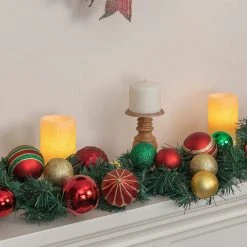 Hot Sale 😉 72" Red & Green Ornament Garland by Ashland® ❤️ -Ashlandty Shop 10700053 4