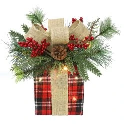 Best reviews of 🤩 13" Red & Green Gift Box With LED Lights by Ashland® 😀 -Ashlandty Shop 10700056 2