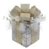 Buy 👏 11" White Pine & Silver Gift Box With LED Lights by Ashland® 🌟 -Ashlandty Shop 10700059 1