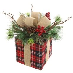 Best Sale 🔔 14" Large Red & Green Gift Box With LED Lights by Ashland® 👍