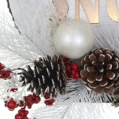 Coupon 🥰 Red & White Tabletop Snowman With Pinecones by Ashland® 🔔 -Ashlandty Shop 10700070 3