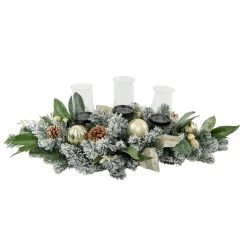 Outlet ⌛ 32" Magnolia, Pinecone & Ornament Candle Holder by Ashland® 🎉