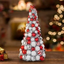 Budget π 22" Red & White Ornament Tree by Ashland® π 9 Budget π 22" Red & White Ornament Tree by Ashland® π -Ashlandty Shop 10700082 4