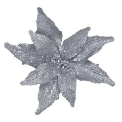 Wholesale 👍 Silver Poinsettia Pick by Ashland® ❤️