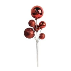 Outlet 🤩 Red Ball Ornament Pick by Ashland® 😉 -Ashlandty Shop 10700128 2