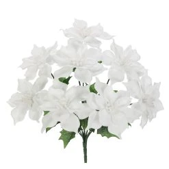 Flash Sale ⭐ White Poinsettia Bush by Ashland® ❤️ -Ashlandty Shop 10700138 2