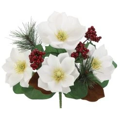 Deals 🔔 White Magnolia, Berry & Pine Mix Bush by Ashland® ⭐ -Ashlandty Shop 10700155 2