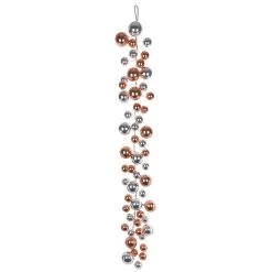 Deals ❤️ 6ft. Rose & Silver Ball Ornament Garland by Ashland® 🔥 -Ashlandty Shop 10700344 2