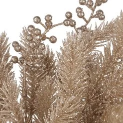 Cheap ✔️ Gold Glitter Pine & Berry Bush by Ashland® 👏 -Ashlandty Shop 10700373 2