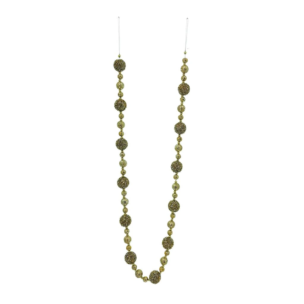 Coupon π 6ft. Gold Glitter Ball Garland by Ashland® π 4 Coupon π 6ft. Gold Glitter Ball Garland by Ashland® π - Image 2