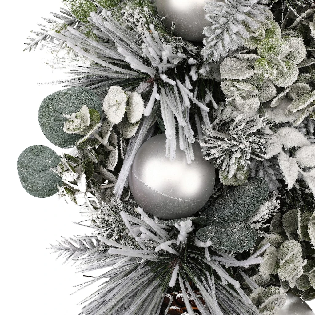 Buy π 24" Flocked Pine & Ornament Teardrop Swag by Ashland® π€© 4 Buy π 24" Flocked Pine & Ornament Teardrop Swag by Ashland® π€© - Image 2