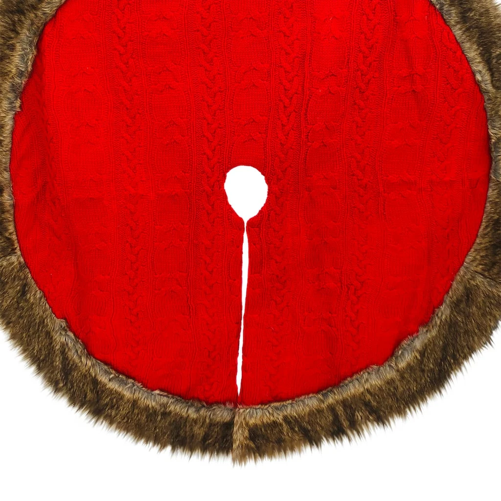 Best reviews of π₯° 48" Red Cable Knit Tree π Skirt with Faux Fur Trim by Ashland® β 4 Best reviews of π₯° 48" Red Cable Knit Tree π Skirt with Faux Fur Trim by Ashland® β - Image 2