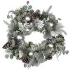 Best deal ⌛ 24" Flocked Pine, Snowflakes & Ornaments Wreath by Ashland® ❤️ -Ashlandty Shop 10700439 1