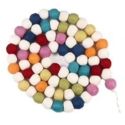Brand new 🔔 6ft. Bright Multicolor Felt Pom Pom Garland by Ashland® 🔔